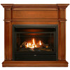 Duluth Forge Dual Fuel Ventless Gas Fireplace With Mantel - 26,000 Btu, Remote DFS-300R-3AS